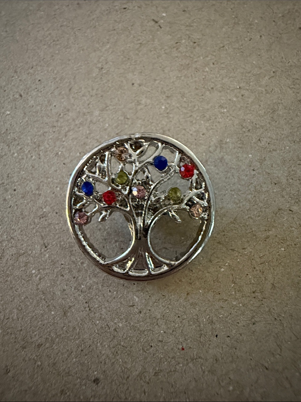 Silver Tree of Life Multistone Ginger Snap